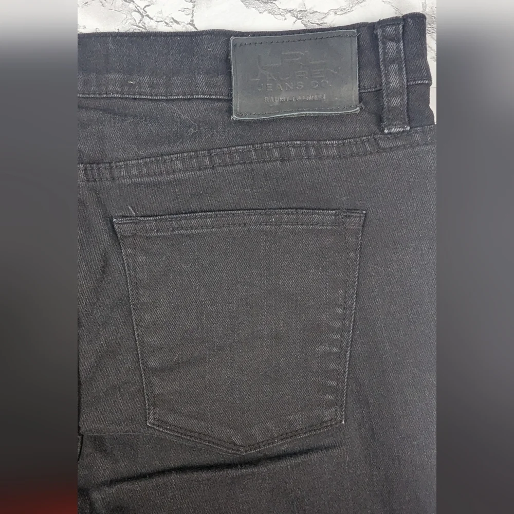 Lauren Ralph Lauren Size 10 Petite Black Denim Jeans